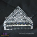 Hand press glass restaurant napkin holder